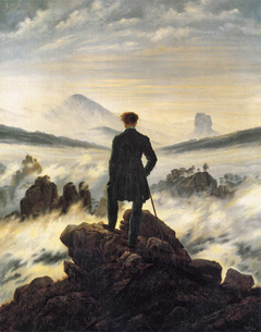 Caspar David Friedrich: Der Wanderer über dem Nebelmeer (1818)