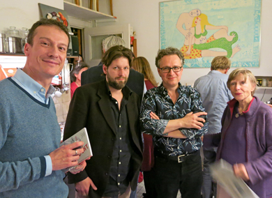 Gruppenbild in der Küche: Miguel Peromingo, Maik Gerecke, Marcus Jensen, Frederike Frei Gruppenbild in der Küche: Miguel Peromingo, Maik Gerecke, Marcus Jensen, Frederike Frei