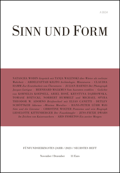 Sinn und Form 6/2023